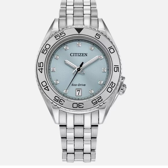 New! Citizen Blue Face Date Accent Watch